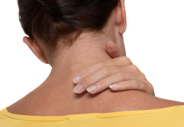 Neck pain in osteochondrosis