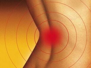 Lower back pain due to osteocartilage degeneration