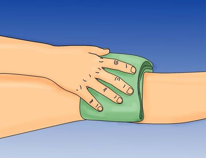 Knee compression to treat arthritis